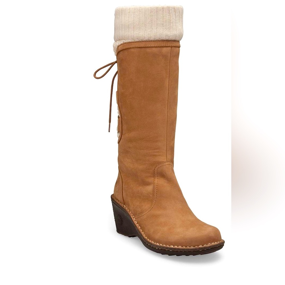 UGG 1939 Suede Boots Wedge US 7 Excellent